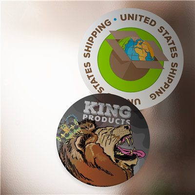 Circle Cut Vinyl Stickers