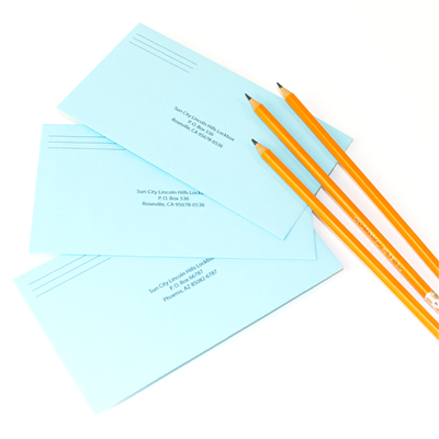 Colored Envelopes